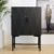 _DSF0525 Barschrank schwarz mit Goldrauten – Vintage, 1960er
