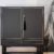 barskap-558.3 Barschrank schwarz mit Goldrahmen – Vintage, 1950er
