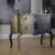 Cómoda preto e branco com dourado – gustaviana, estilo Haupt