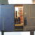 Barschrank schwarz mit Lederbezug – Art déco, 1940er