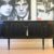 Sideboard schwarz – gustavianisch, 1960er