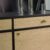 Sideboard schwarz mit Seegras – Vintage, 1960er