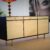 Sideboard schwarz mit Seegras – Vintage, 1960er