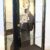 Vitrine schwarz – Louis-seize, Innenmotiv David Bowie